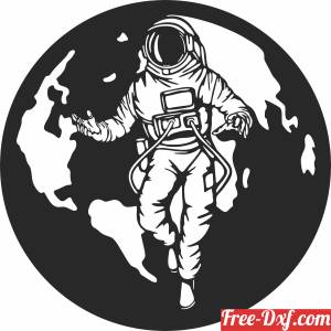download globe Astronaut cliparts free ready for cut