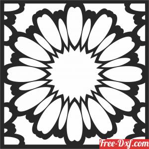 download flower Decorative pattern free ready for cut