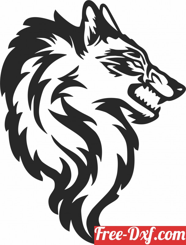 Download wolf clipart eH8aC High quality free Dxf files, Svg, Cdr