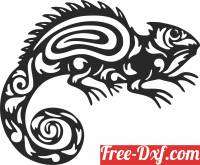 download chameleon lizard clipart free ready for cut