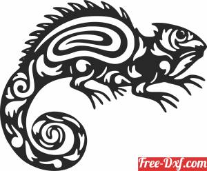 download chameleon lizard clipart free ready for cut