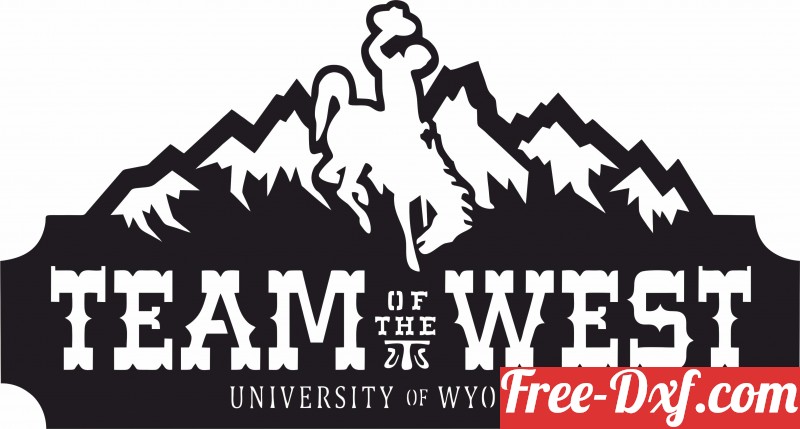 Download Wyoming Team of the West Logo cowboys eNP9e High quality