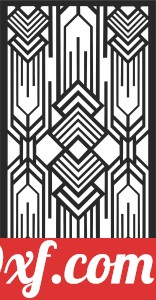 decorative Wall door geometric panel
