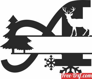download deer wall art christmas decor free ready for cut