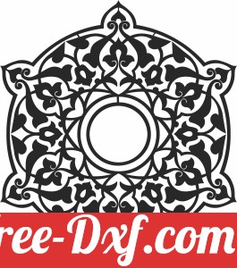 mandala wall pattern decor cliparts