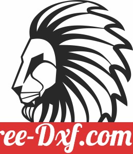 lion face clipart