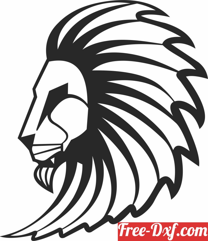 Download lion face clipart dxf eSonC High quality free