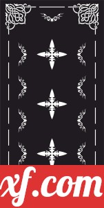 decorative door panel screen wall pattern