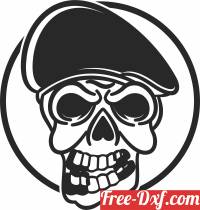 download Skull art free ready for cut