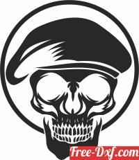 download Skull army cliparts free ready for cut