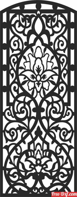 download Pattern WALL   Door   Decorative free ready for cut