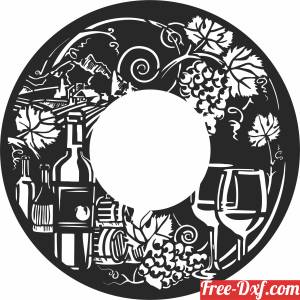 download wine grapes cliparts wall decors free ready for cut