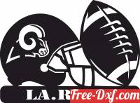 download Los Angeles Rams NFL helmet LOGO free ready for cut