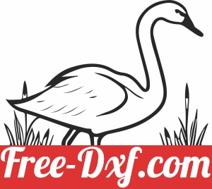 swan silhoutte clipart