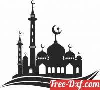 download Mosque wall decor free ready for cut