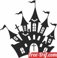 download halloween haunted house clipart free ready for cut