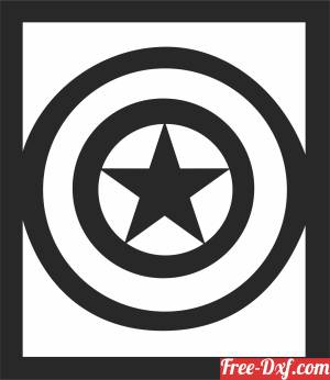 download Captain America Shield free ready for cut