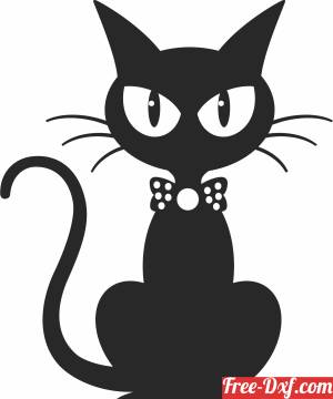 download Halloween cat free ready for cut