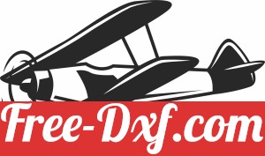biplan flight clipart