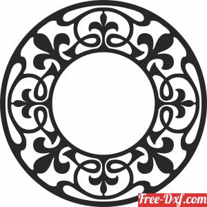 download floral decorative wall decor free ready for cut