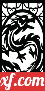 Dragon panel decorative wall screen pattern