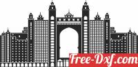 download dubai Atlantis clipart free ready for cut