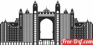 download dubai Atlantis clipart free ready for cut
