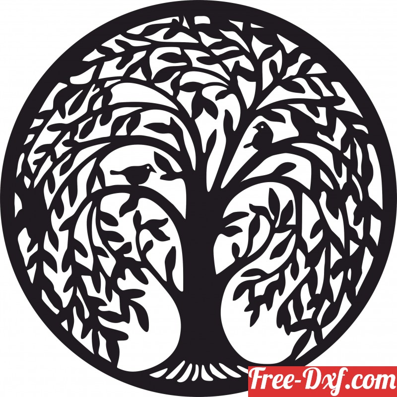 Download tree of life wall decor fpSsw High quality free Dxf file
