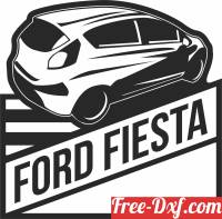 download Ford fiesta car logo free ready for cut