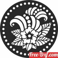 download floral wall sign free ready for cut