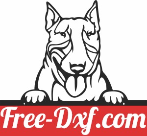 Bull Terrier dog custom name sign