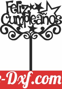 feliz cumpleanos stake