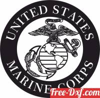 download United states marine corps logo free ready for cut