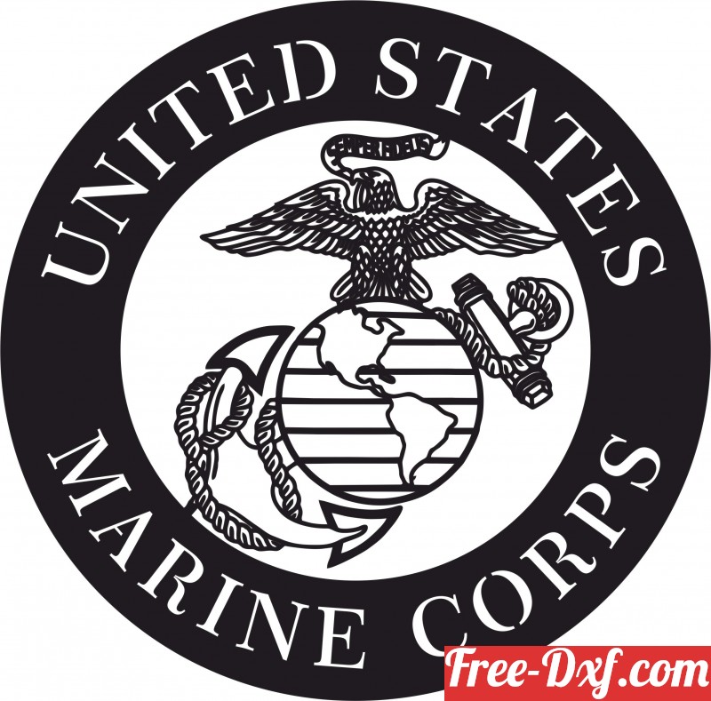 Marine Corps Logo Dxf
