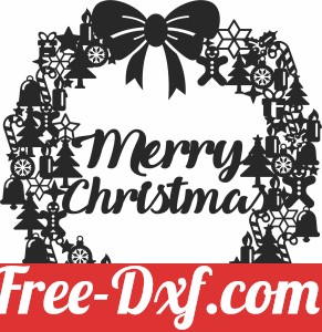 merry christmas wreath gift