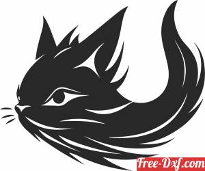 download Fish Cat Animal Silhouette free ready for cut