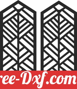 Hexagon art earrings