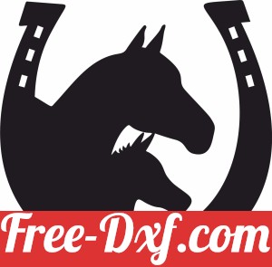 horse scene horseshoe sign
