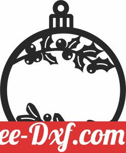 leaves christmas ornament