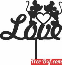download love mickey mini mouse stake free ready for cut