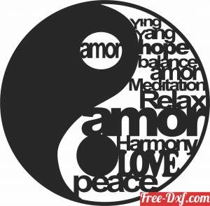 download yingyang life and death sign free ready for cut