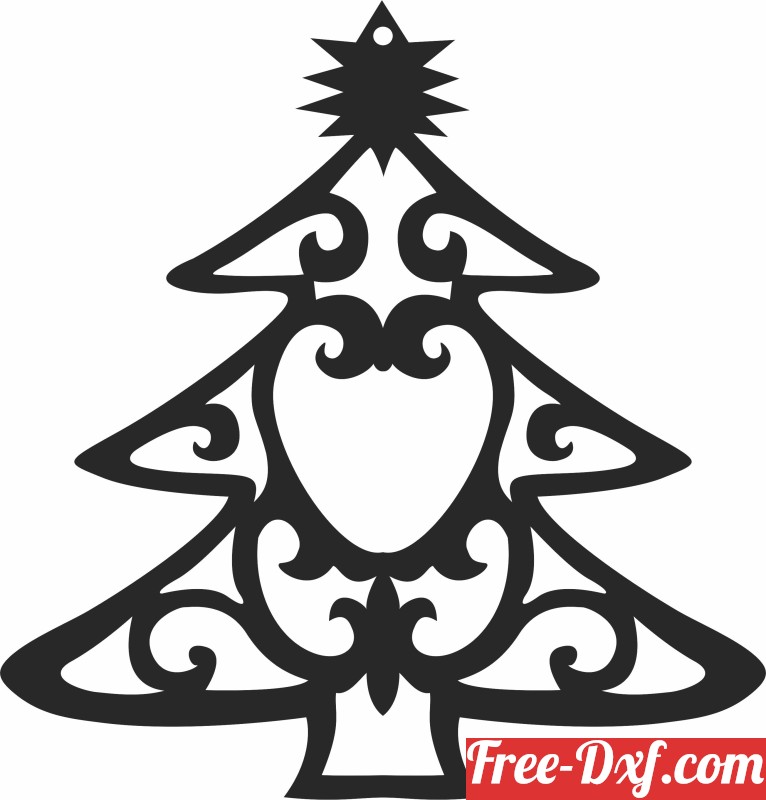 Download christmas tree decoration gItpw High quality free Dxf fi