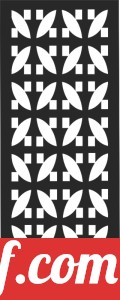 decorative panel wall separator door pattern