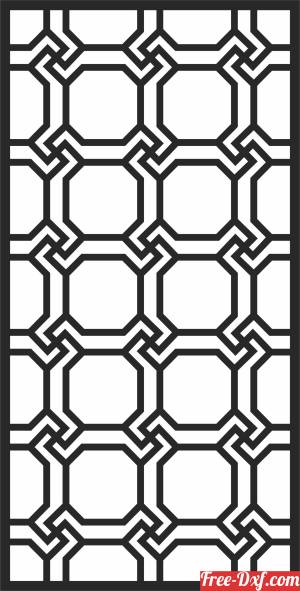 download Wall Screen decorative Door Pattern free ready for cut