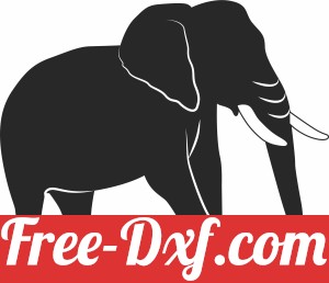 Elephant Silhouette Vector Illustration