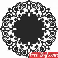 download Round Decorative pattern free ready for cut