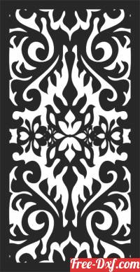 download Floral decorative panels for doors wall screen free ready for cut