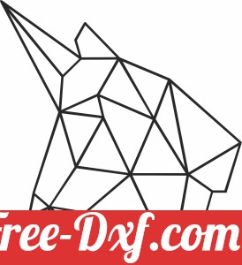 Geometric Polygon horn horse