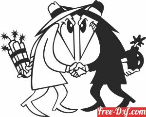 download spy vs spy clipart free ready for cut