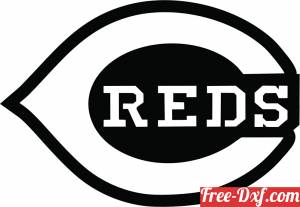 download Cincinnati reds Logo MLB Baseball free ready for cut